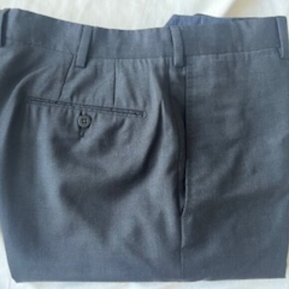 Ermenegildo Zegna - 100% Wool Dress Slacks - Dark Grey - Size 32 / 34 - Perfect - Picture 1 of 8